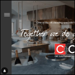 Screen shot of the C & C Catering Equipment Ltd website.