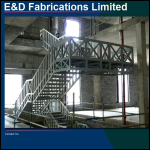 Screen shot of the E & D Fabrications Ltd website.
