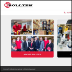 Screen shot of the Rolltek International Ltd website.