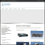 Screen shot of the Stratton Technologies website.