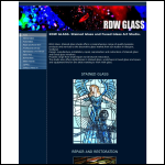 Screen shot of the RDW Glass website.