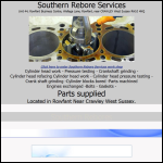 Screen shot of the Southern Rebore Services website.