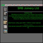 Screen shot of the SRB Joinery Ltd website.