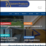 Screen shot of the S G System Products Ltd website.