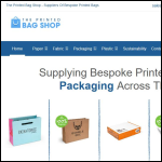 Screen shot of the The Printed Bag Shop Ltd website.