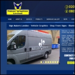 Screen shot of the Falcon Graphics Ltd website.