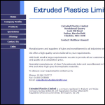 Screen shot of the Extruded Plastics Ltd website.