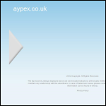 Screen shot of the Aypex Electronics Ltd website.