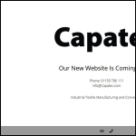 Screen shot of the Capatex Ltd website.