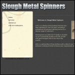 Screen shot of the Slough Metal Spinning Co. website.