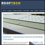 Screen shot of the RoofTech website.
