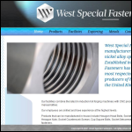 Screen shot of the West Special Fasteners Ltd website.