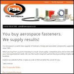 Screen shot of the FSL Aerospace Ltd website.