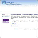 Screen shot of the Intech Design Ltd website.