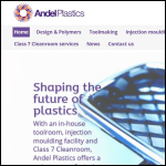 Screen shot of the Andel Plastics Ltd website.