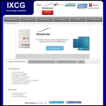 Screen shot of the IXCG Ltd website.