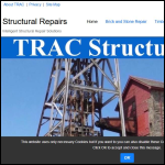 Screen shot of the TRAC Structural Ltd website.