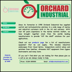 Screen shot of the Orchard Industrial Ltd website.