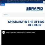Screen shot of the Serapid Ltd website.