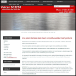 Screen shot of the Vulcan 502250 website.