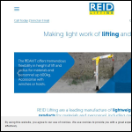 Screen shot of the Reid Lifting Ltd website.