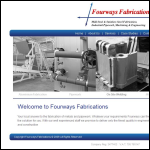 Screen shot of the Fourways Fabrications Ltd website.