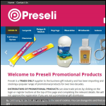 Screen shot of the Preseli Ltd website.