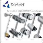 Screen shot of the Fairfield Displays & Lighting Ltd website.
