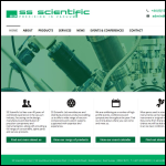 Screen shot of the SS Scientific Ltd website.
