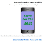 Screen shot of the PhoneGoods website.