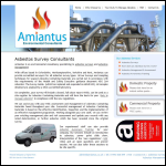 Screen shot of the Amiantus Environmental Consultants website.