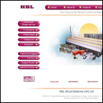Screen shot of the HBL NiCad Batteries (UK) Ltd website.