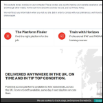 Screen shot of the Horizon Platforms Ltd website.