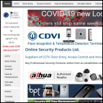 Screen shot of the Online Security Products website.