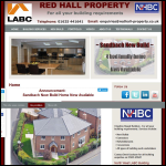 Screen shot of the Red Hall Property Ltd website.