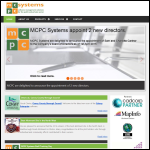 Screen shot of the MCPC Systems UK Ltd website.