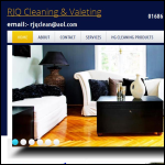 Screen shot of the RJQ Cleaning & Valeting website.