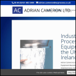 Screen shot of the Adrian Cameron Ltd website.