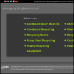 Screen shot of the Strong Recycling Balers Ltd website.