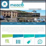 Screen shot of the Meaco Measurement & Control Solutions website.