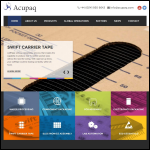 Screen shot of the Acupaq website.