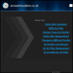 Screen shot of the Airseal Insulation website.