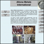 Screen shot of the Altona Metals International website.