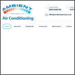 Screen shot of the Ambient Services Ltd website.