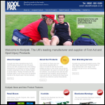 Screen shot of the Koolpak Ltd website.