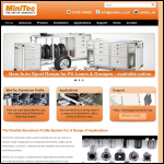 Screen shot of the MiniTec UK Ltd website.