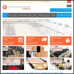 Screen shot of the Online Furniture Hire/ Office Furniture Hire website.