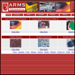 Screen shot of the Arms Technical Ltd website.
