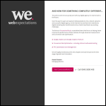 Screen shot of the Webexpectations.com Ltd website.