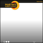 Screen shot of the Martin's Rubber Company Ltd website.